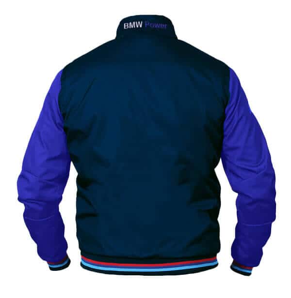 BMW Power bomber jacket blue back