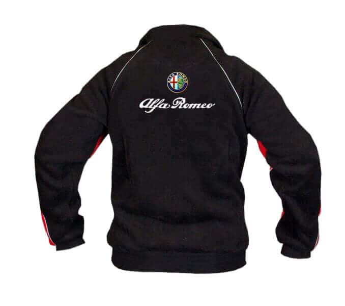alfa romeo fleece jacket back