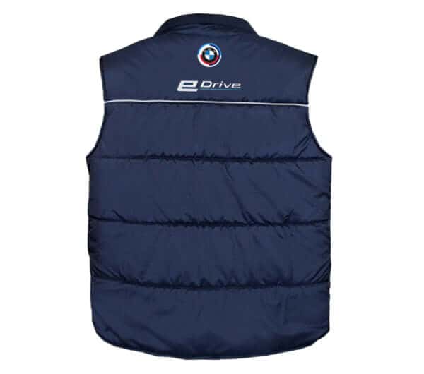 BMW i E-drive vest blue back