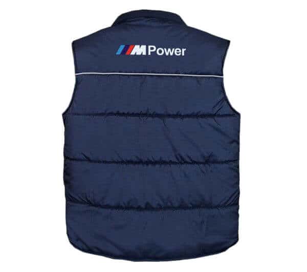 Bmw m power motor sport vest back