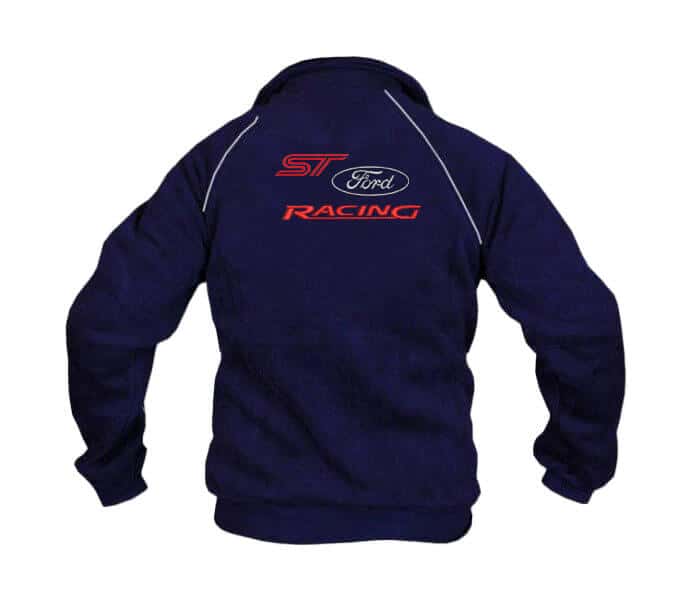 Ford ST fleece jacket blue back