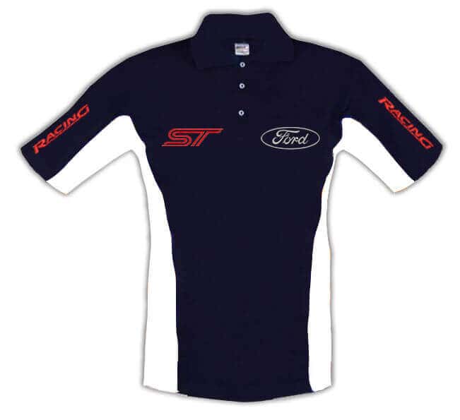 Ford ST blue polo shirt