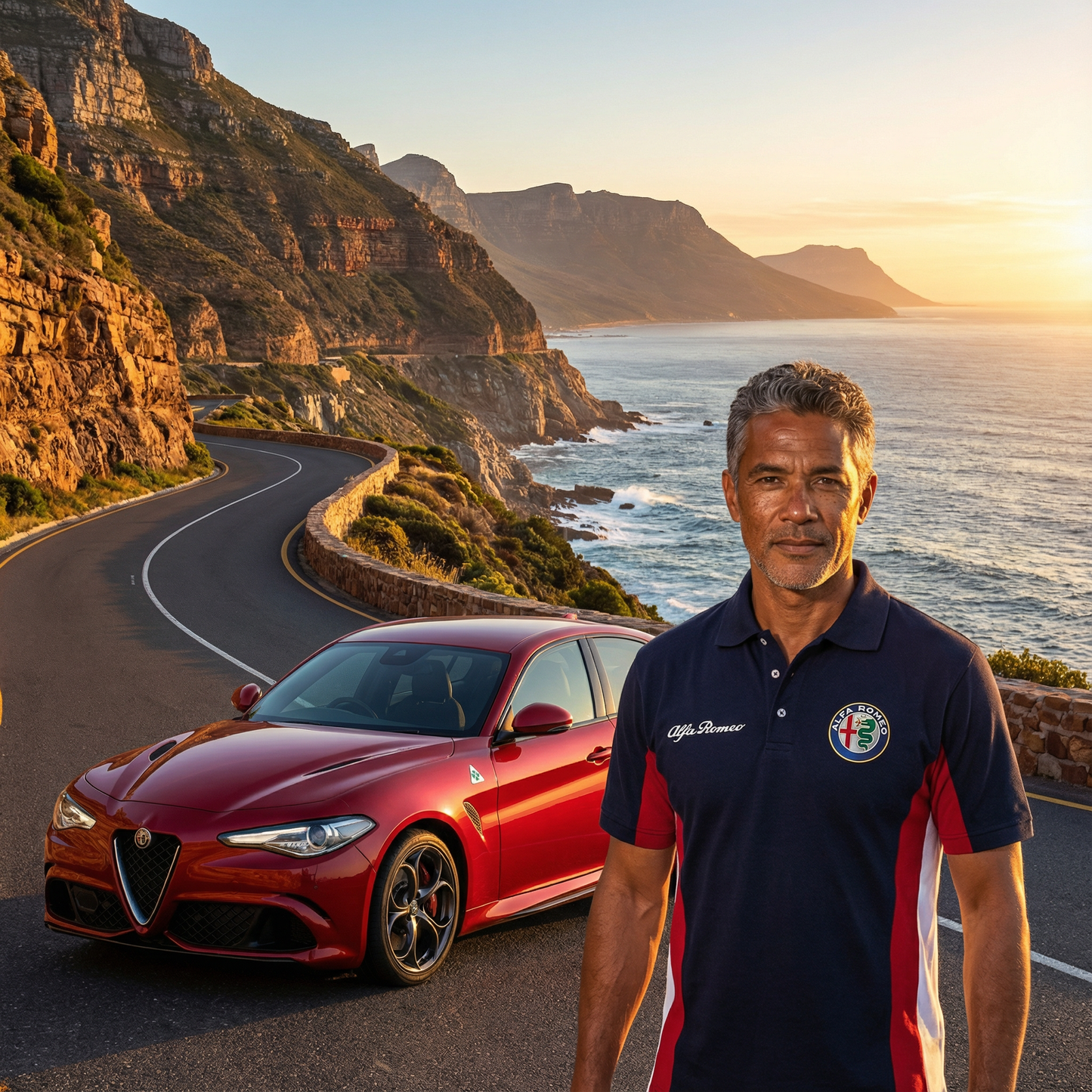 New Polo Shirt Alfa Romeo Power Motorsport, embroidered emblems, S-3XL