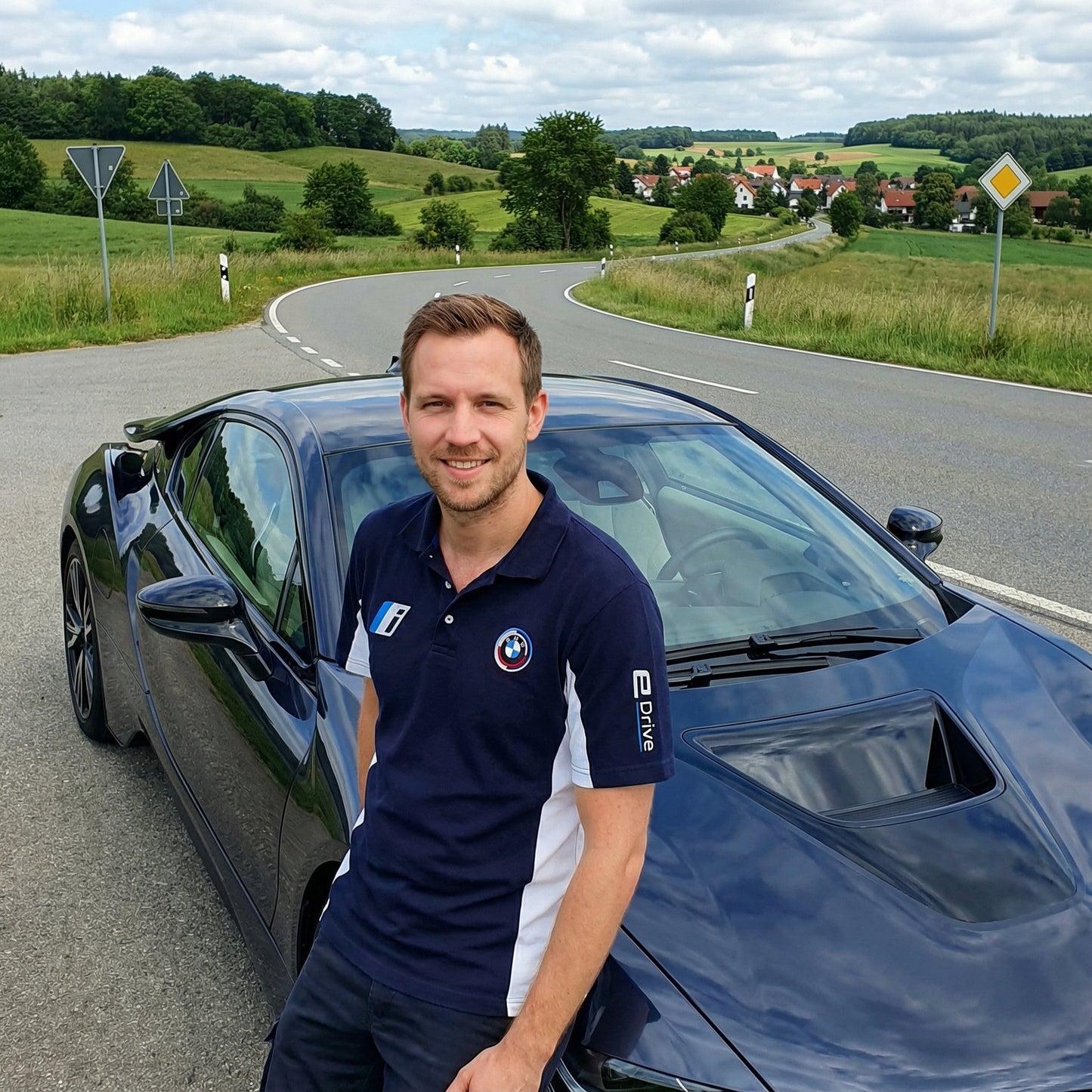 Neu Polo Shirt BMW M Power Motorsport, gestickte Embleme, S-3XL