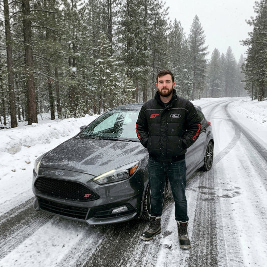 Neu Winter jacke Ford ST Motorsport, gestickte Embleme, S-3XL