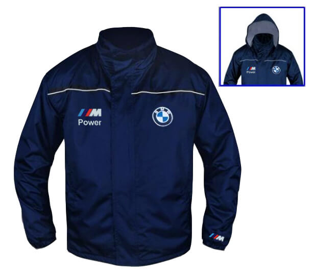 New Windbreaker Jacket BMW M Power Motorsport, embroidered emblems, S-3XL