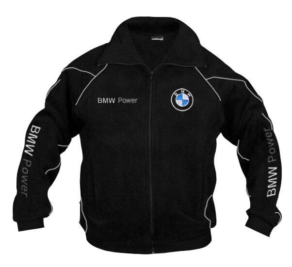 Neu Fleecejacke BMW Power Motorsport gestickte Embleme, S-3XL