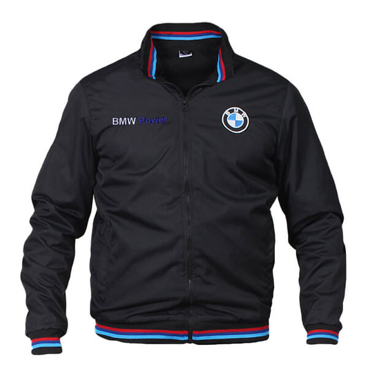 New Bomber Jacket BMW Power Motorsport, embroidered emblems, S-3XL