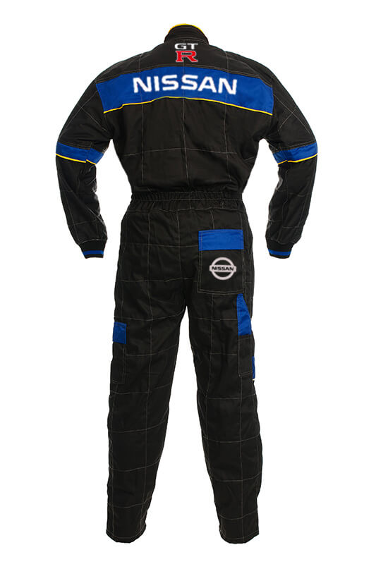 New Workwear Overall Nissan GTR Power Motorsport, embroidered emblems, S-3XL