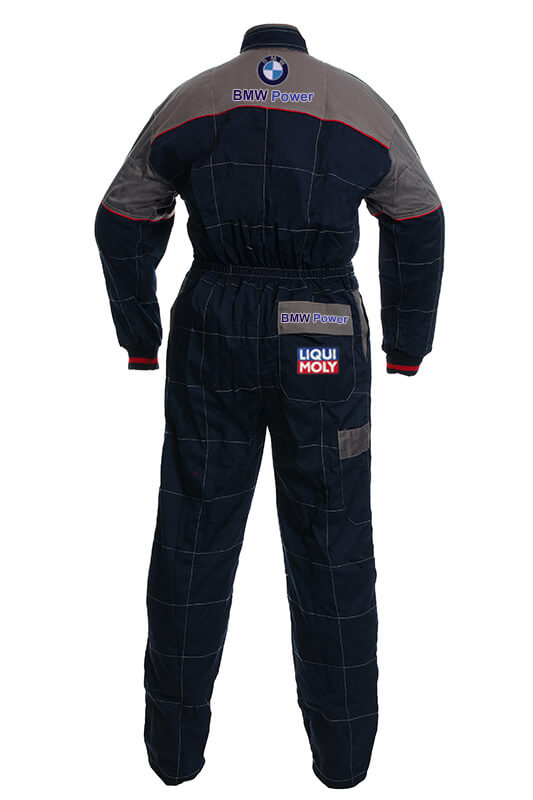 Neu Arbeitskleidung Overall BMW Power Motorsport, gestickte Embleme, S-3XL