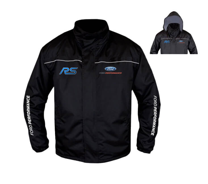 New Windbreaker Jacket Ford RS Power Motorsport, embroidered emblems, S-3XL