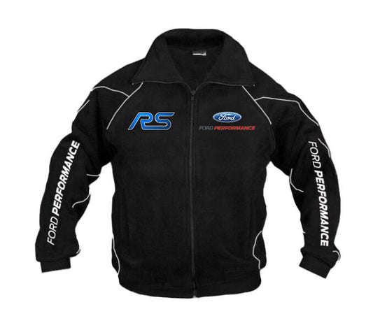 Neu Fleecejacke Ford RS Power Motorsport, gestickte Embleme, S-3XL