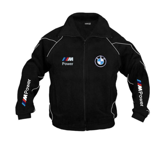 New Fleece Jacket BMW M Power Motorsport embroidered emblems, S-3XL