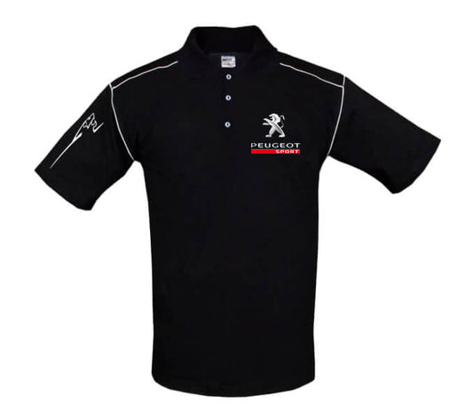 New Polo Shirt Peugeot Sport, embroidered emblems, S-3XL