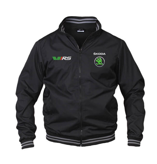 New Bomber Jacket Skoda vRS Power Motorsport, embroidered emblems, S-3XL