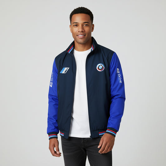 Neu Bomber jacke BMW i E-drive Motorsport, gestickte Embleme, S-3XL