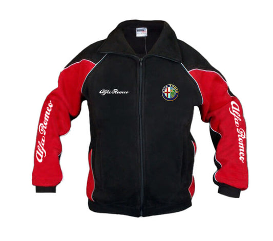 New Fleece Jacket Alfa Romeo Power Motorsport, embroidered emblems, S-3XL