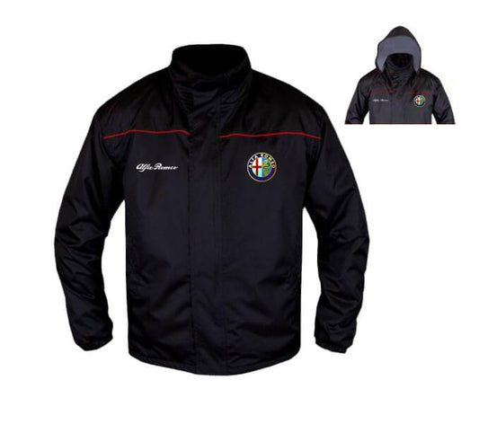 New Windbreaker Jacket Alfa Romeo Power Motorsport, embroidered emblems, S-3XL