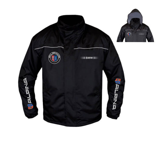 New Windbreaker Jacket BMW Alpina Motorsport, embroidered emblems, S-3XL