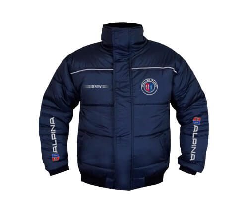 New Winter Jacket BMW Alpina Power Motorsport, embroidered emblems, S-3XL