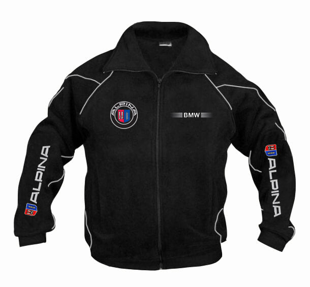 Neue Fleecejacke BMW Alpina Power Motorsport gestickte Embleme, S-3XL