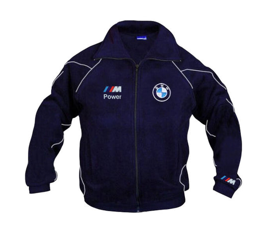 Neu Fleecejacke BMW M Power Motorsport gestickte Embleme, S-3XL