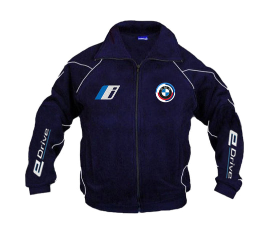 New Fleece Jacket BMW i E-drive Motorsport embroidered emblems, S-3XL