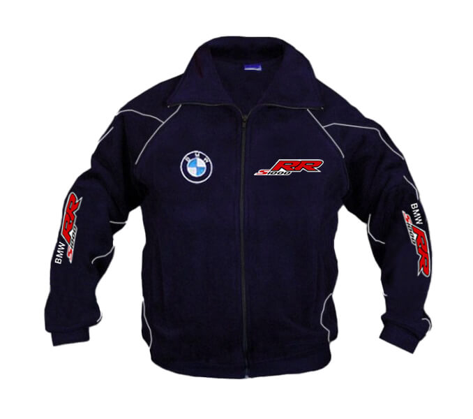 New Fleece Jacket BMW S1000RR Motorsport embroidered emblems apparel, S-3XL