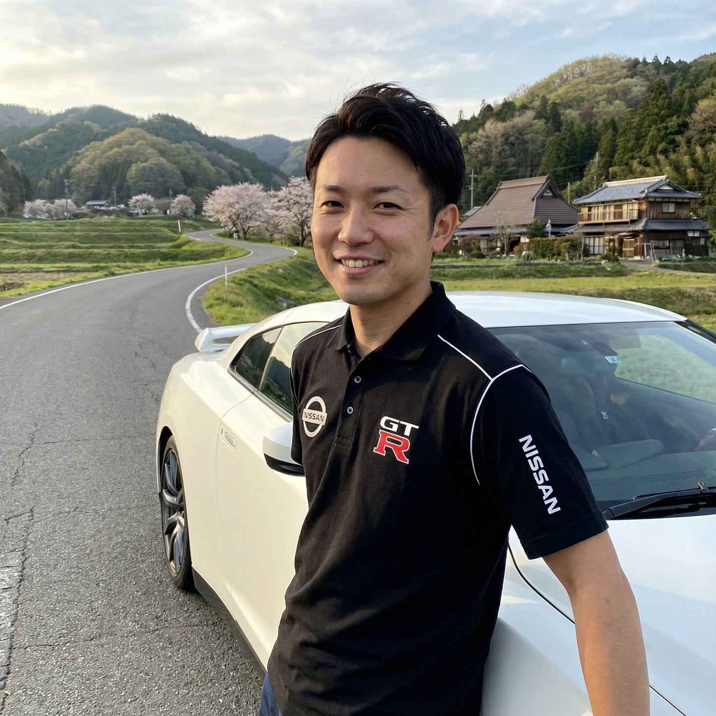 New Polo Shirt Nissan GTR Power Motorsport, embroidered emblems, S-3XL