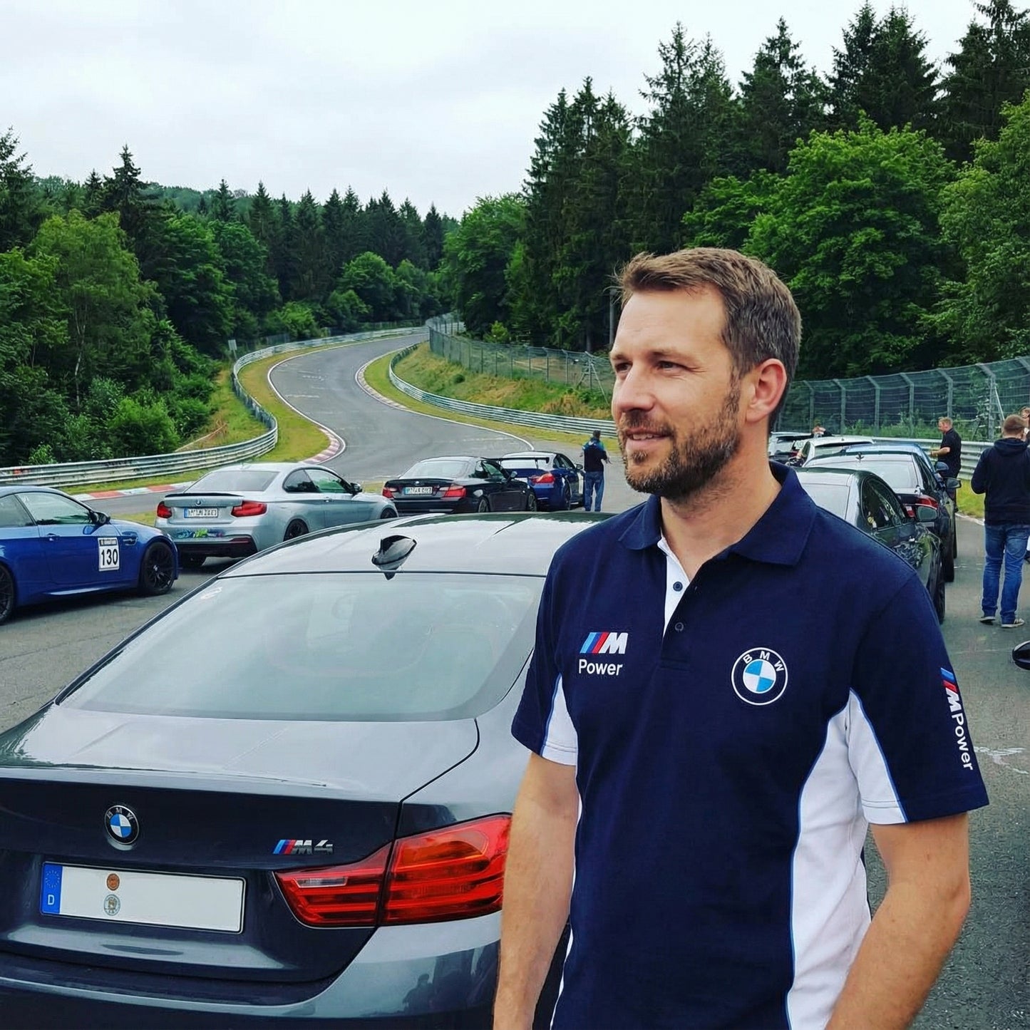 New Polo Shirt BMW M Power Motorsport, embroidered emblems, S-3XL