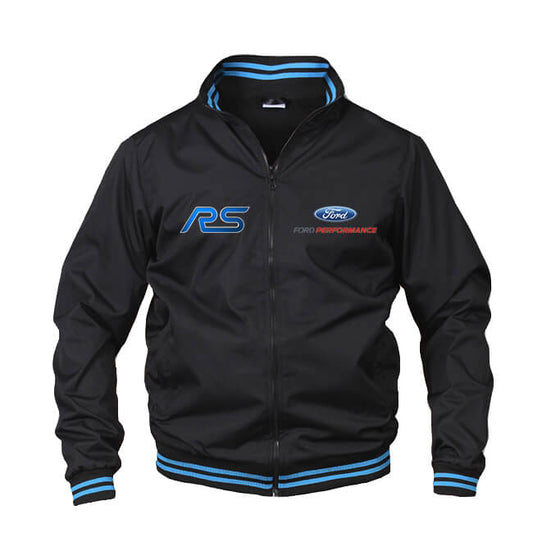 New Bomber Jacket Ford RS Power Motorsport, embroidered emblems, S-3XL