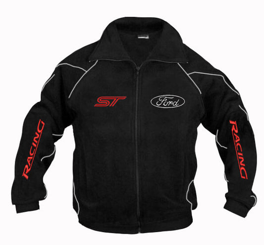 Neu Fleecejacke Ford ST Power Motorsport, gestickte Embleme, S-3XL