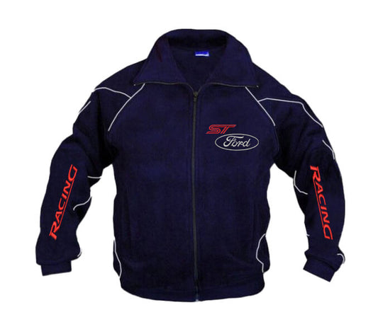 Neue Fleecejacke Ford ST Power Motorsport, gestickte Embleme, S-3XL