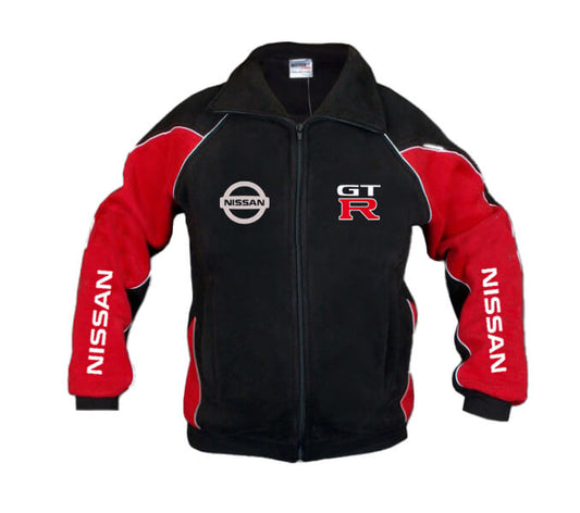 Neue Fleecejacke Nissan GTR Power Motorsport, gestickte Embleme, S-3XL