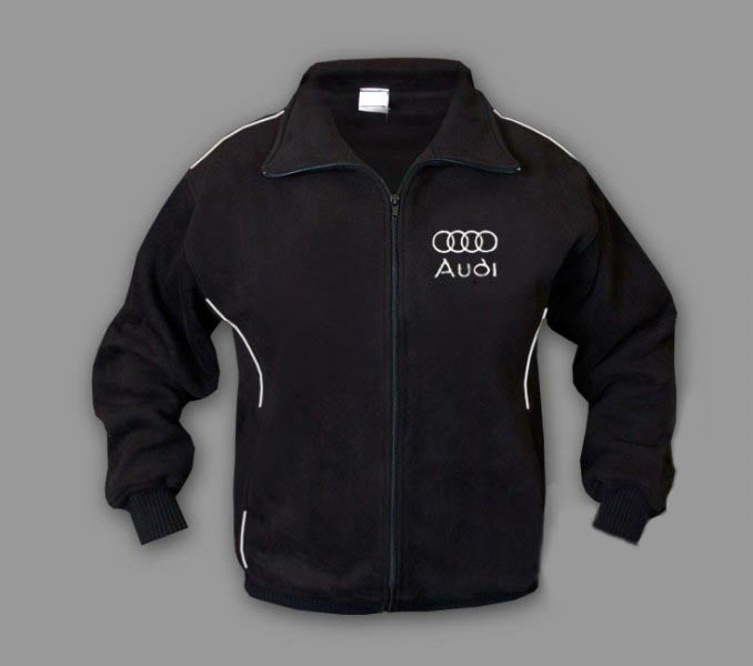 New Mens Fleece Audi Sport Jacket, Motorsport Wear With Embroidered Logos (Copy)