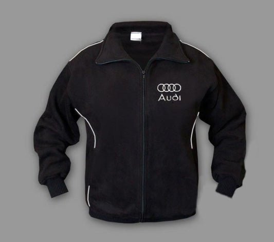 New Mens Fleece Audi Sport Jacket, Motorsport Wear With Embroidered Logos (Copy)