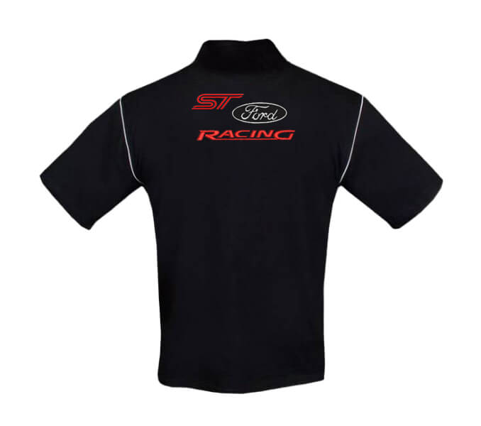 New Polo Shirt Ford ST Power Motorsport, embroidered emblems, S-3XL