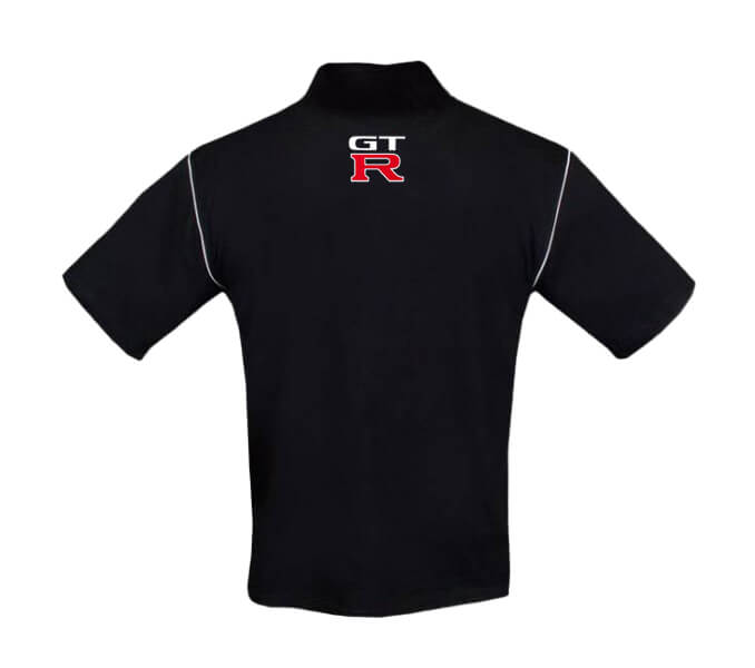 New Polo Shirt Nissan GTR Power Motorsport, embroidered emblems, S-3XL