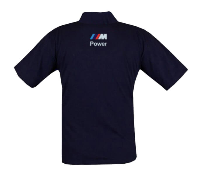 New Polo Shirt BMW M Power Motorsport, embroidered emblems, S-3XL