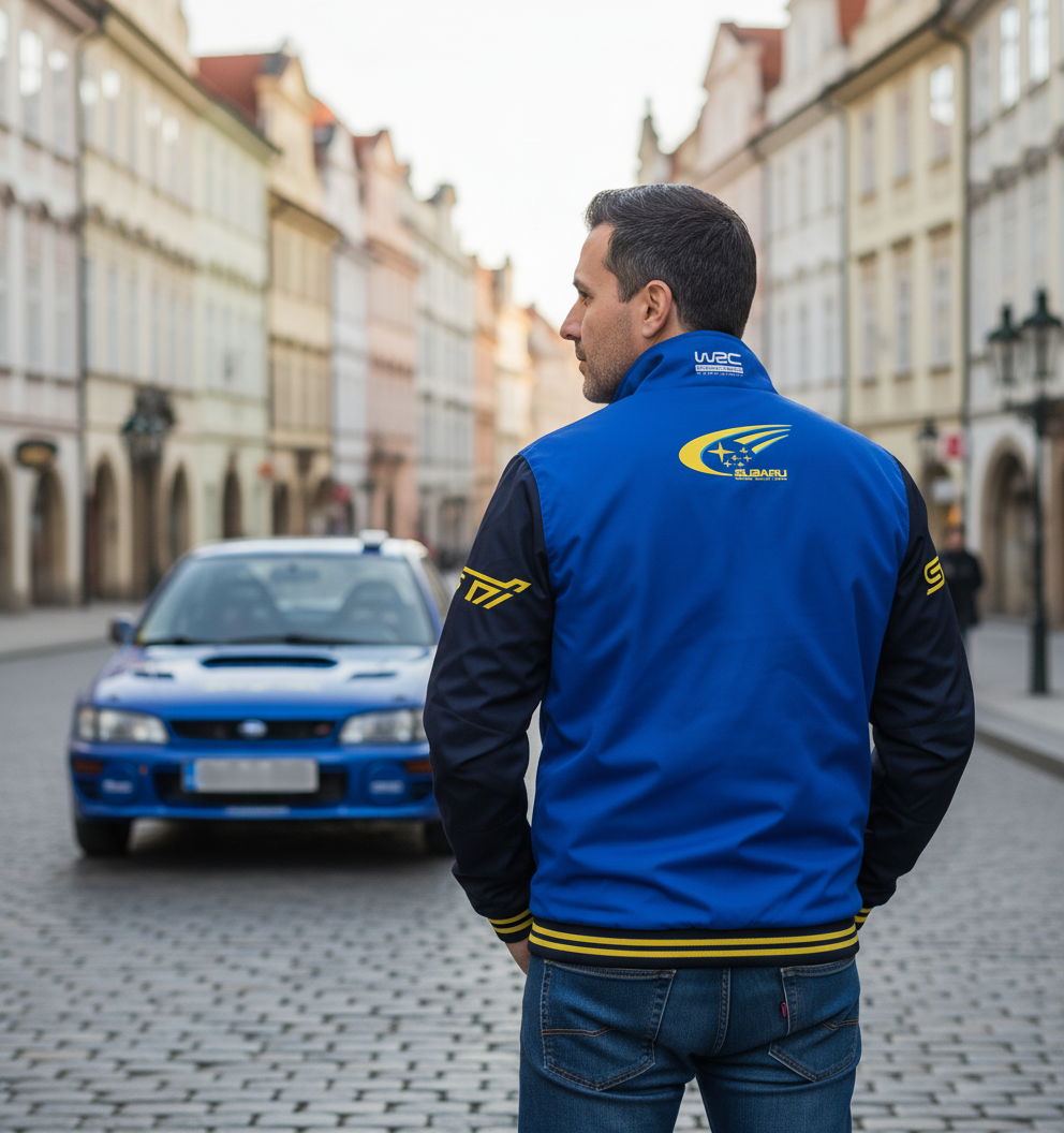 Subaru WRX STI Power Motorsport Bomber Jacket Mens – Embroidered Logos, Sizes S-3XL