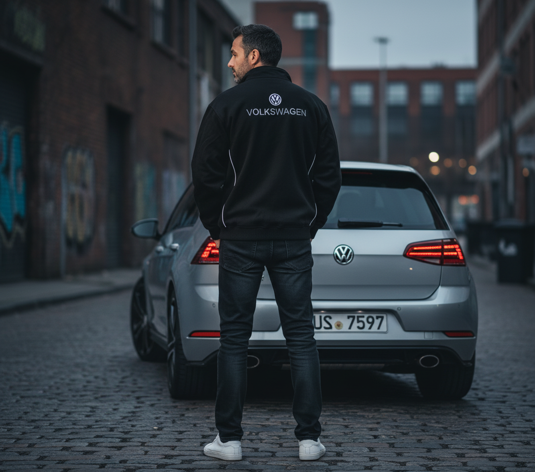 Jetzt kaufen Neue Fleecejacke mit VW Motorsport-Emblemen, S-3XL