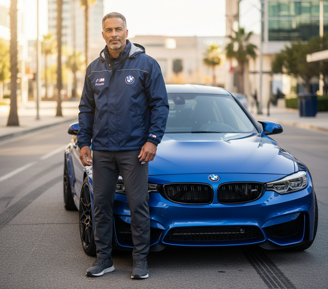 BMW M Power Motorsport Windbreaker Jacket – Embroidered Racing Fan Outerwear (S–3XL