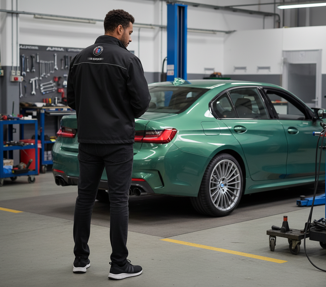 BMW Alpina Motorsport Windbreaker Jacket – Embroidered Lightweight Racing Apparel