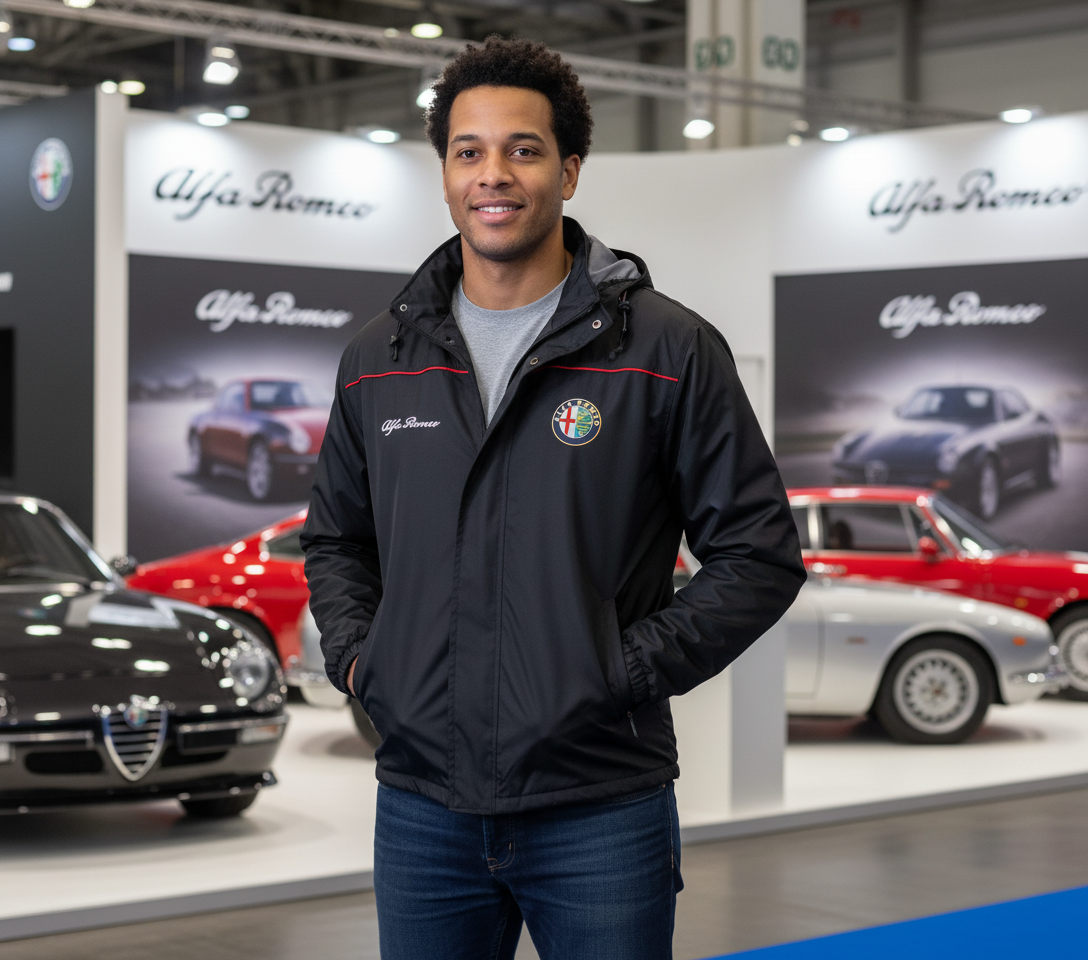 Alfa Romeo Power Motorsport Windbreaker Jacket – Embroidered Lightweight Racing Fan Gear