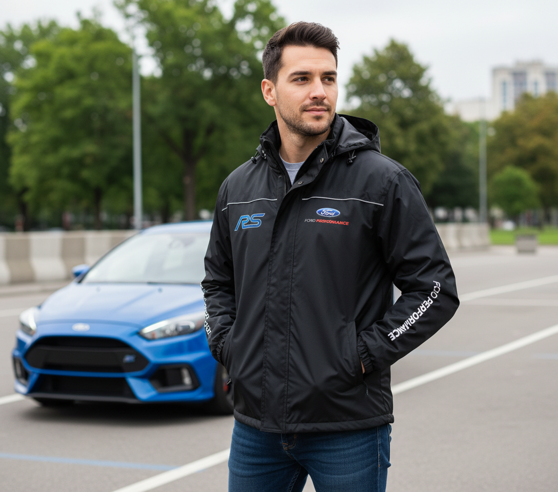 Ford RS Power Motorsport Windbreaker Jacket – Embroidered Rally Racing Jacket