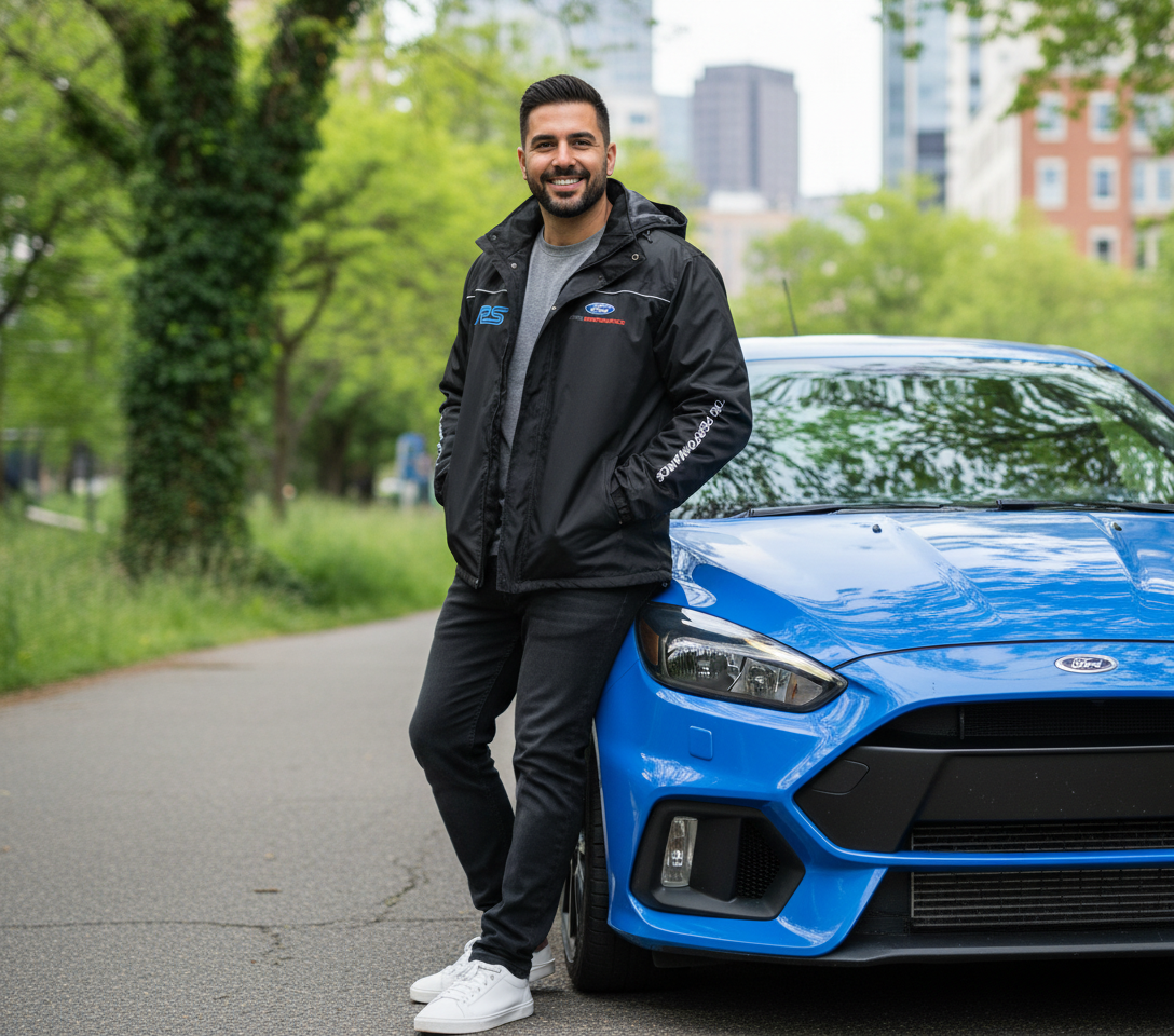 Ford RS Power Motorsport Windbreaker Jacket – Embroidered Rally Racing Jacket