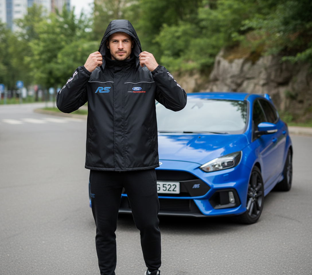 Ford RS Power Motorsport Windbreaker Jacket – Embroidered Rally Racing Jacket