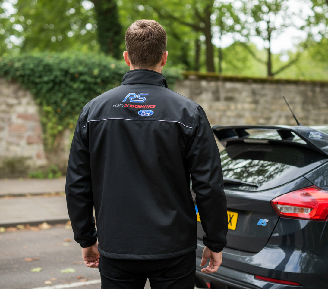 Ford RS Power Motorsport Windbreaker Jacket – Embroidered Rally Racing Jacket