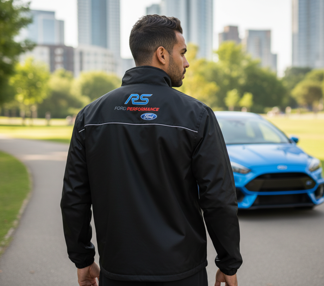 Ford RS Power Motorsport Windbreaker Jacket – Embroidered Rally Racing Jacket