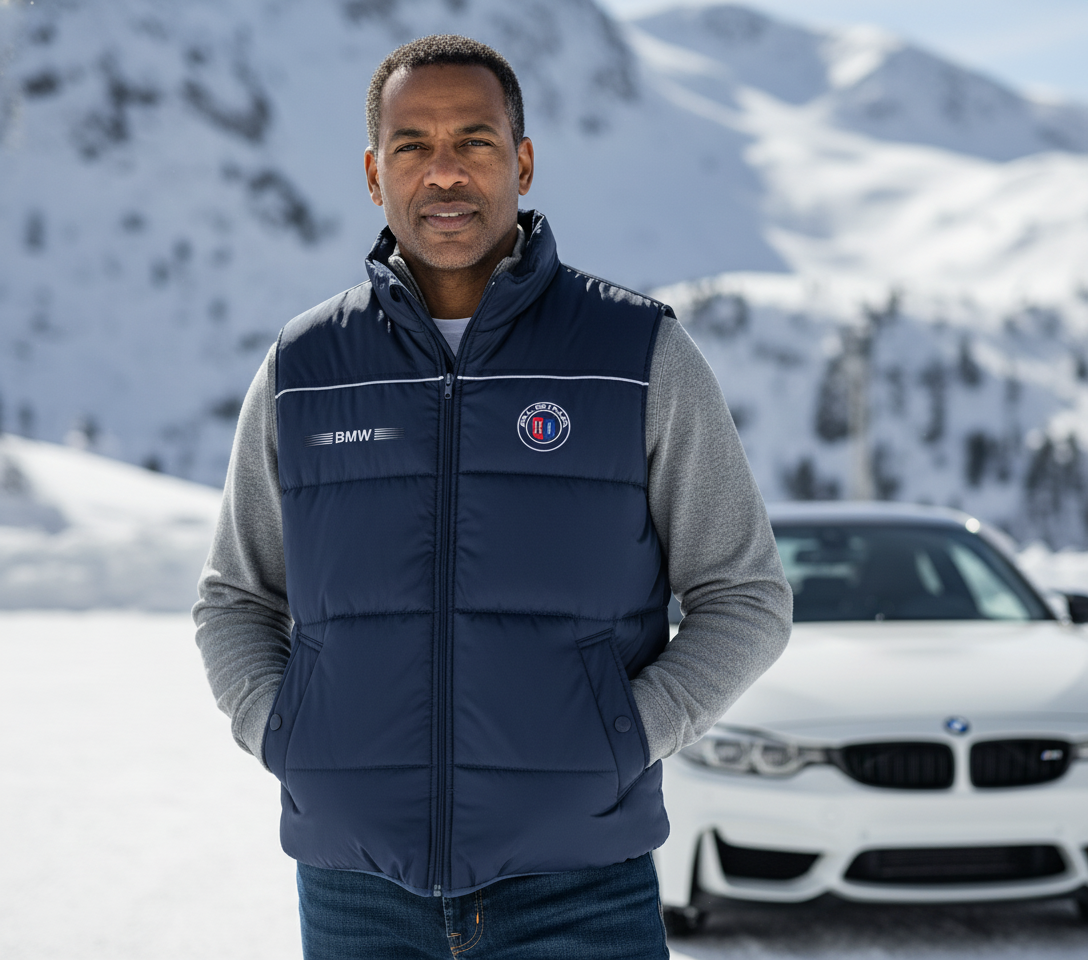 BMW Alpina Power Motorsport Embroidered Vest Jacket – Sizes S-3XL